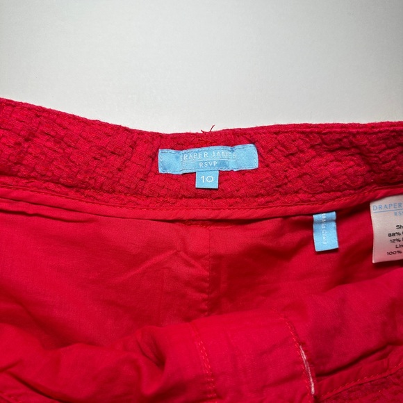Draper James RSVP Basket Weave Shorts Size 10 - Picture 5 of 8
